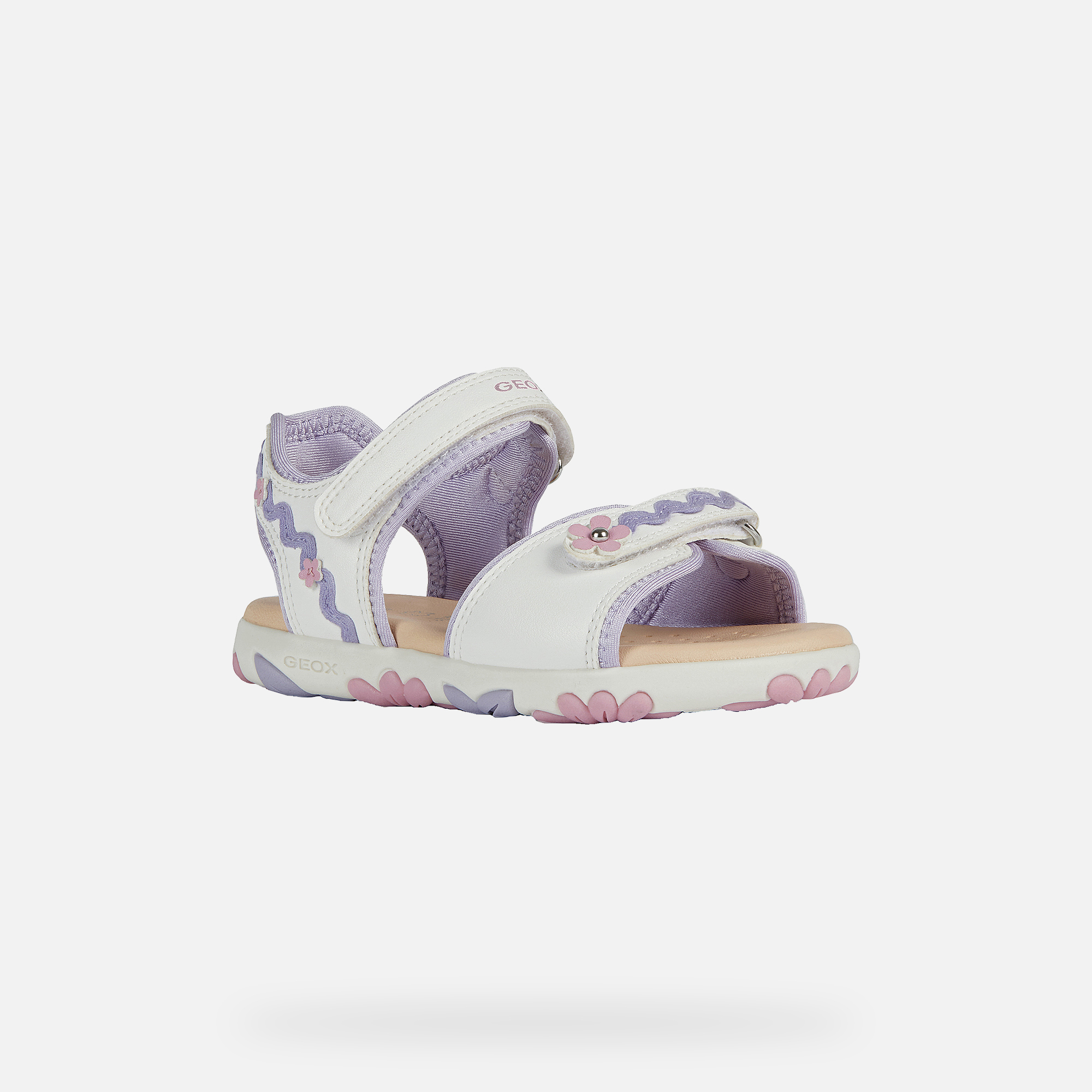 Geox HAITI Girl: White Sandals | Geox Spring/Summer