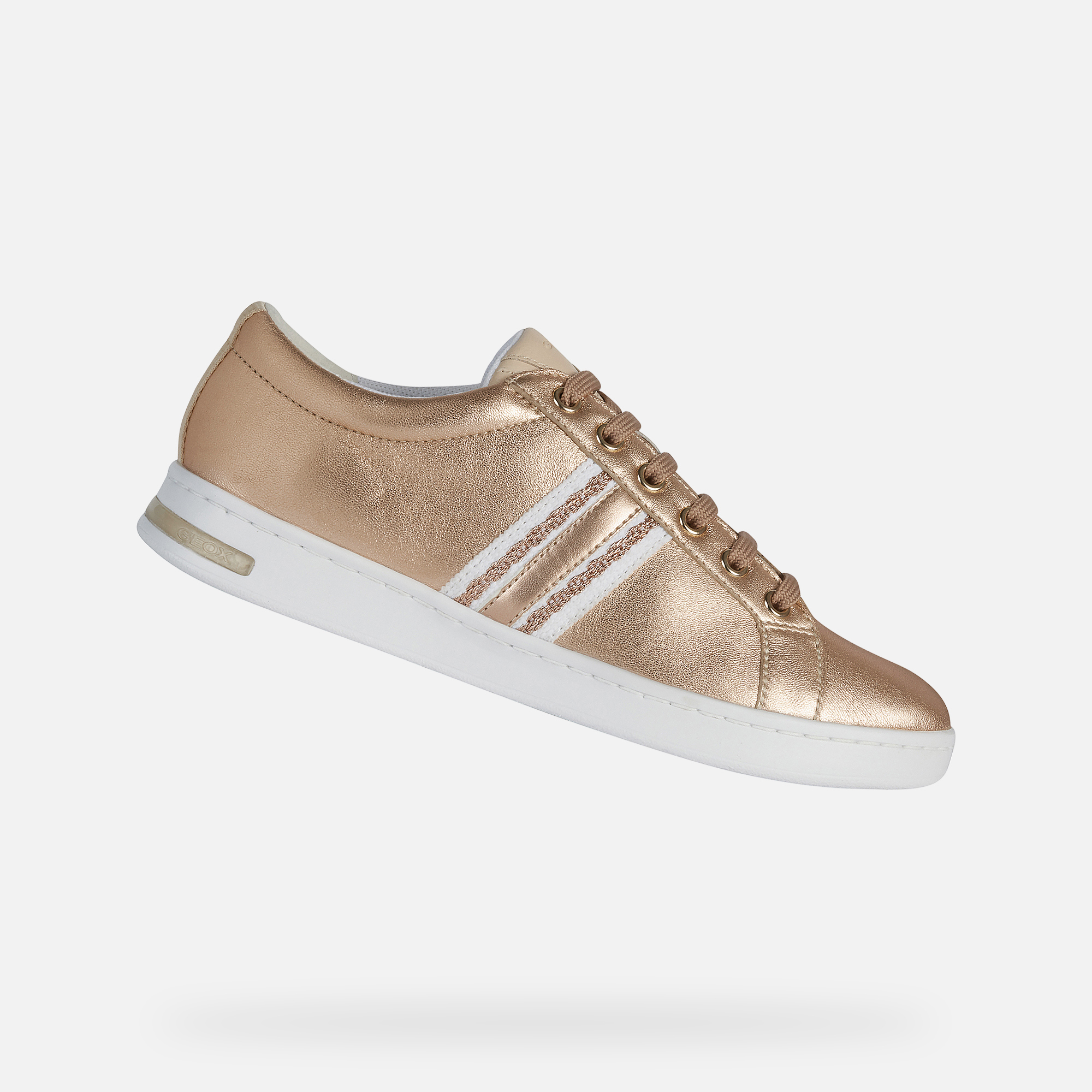 geox rose gold trainers