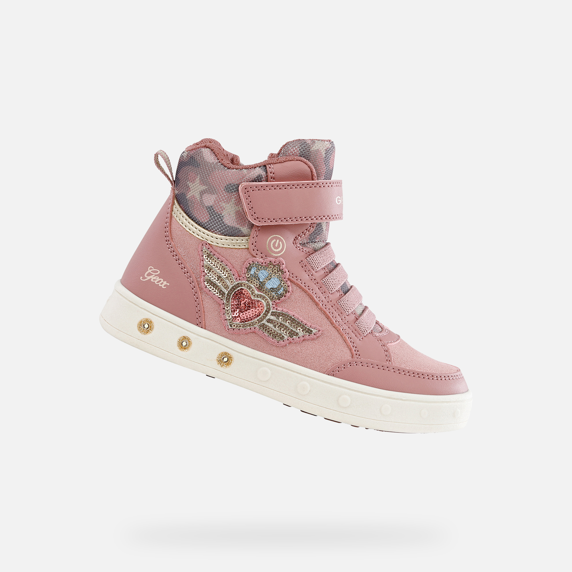 Geox® SKYLIN Junior Girl: Dark Pink Sneakers | FW21 Geox®