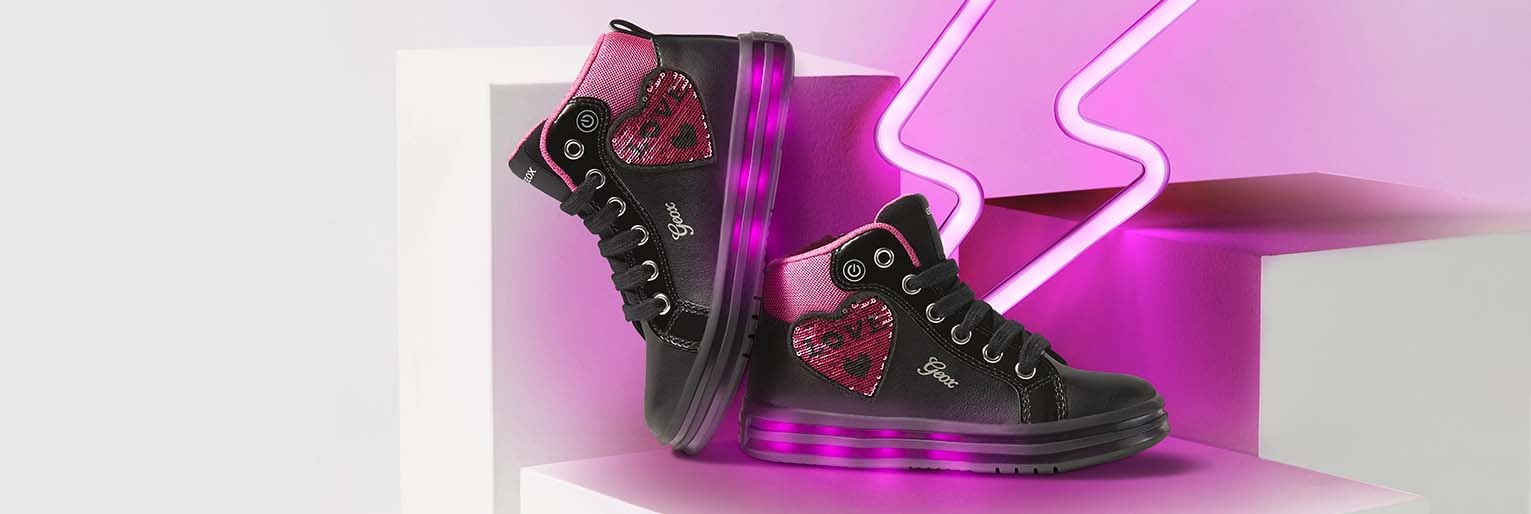 geox basket fille lumineuse